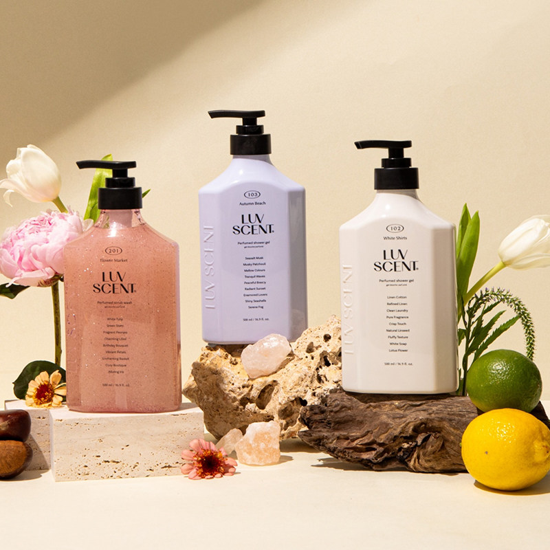 韩国进口洛森朵磨砂沐浴露滋润留香精油香氛温和软化去角质补水,洗护清洁剂/卫生巾/纸/香薰,沐浴露,淘宝优惠券,粉丝福利购,淘宝优惠卷
