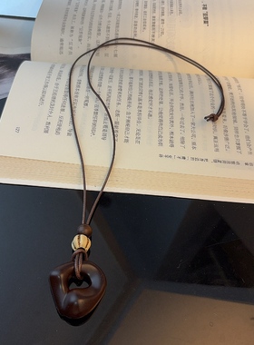 不规则几何吊坠项链女长款毛衣链小众设计感百搭配饰