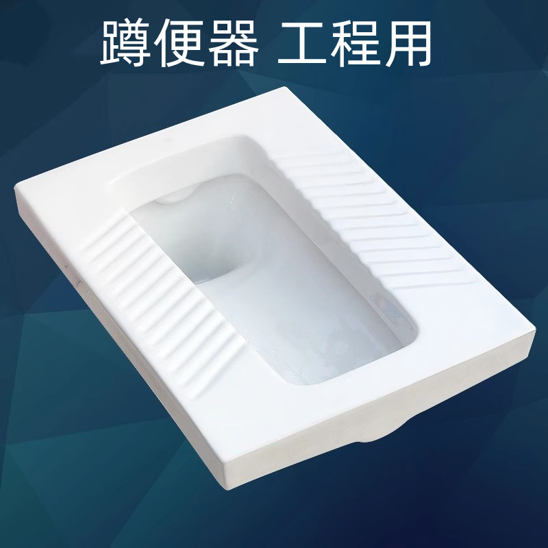 工程款蹲便器水箱套装蹲坑式卫生间防臭厕所陶瓷便池蹲厕一体蹲厕