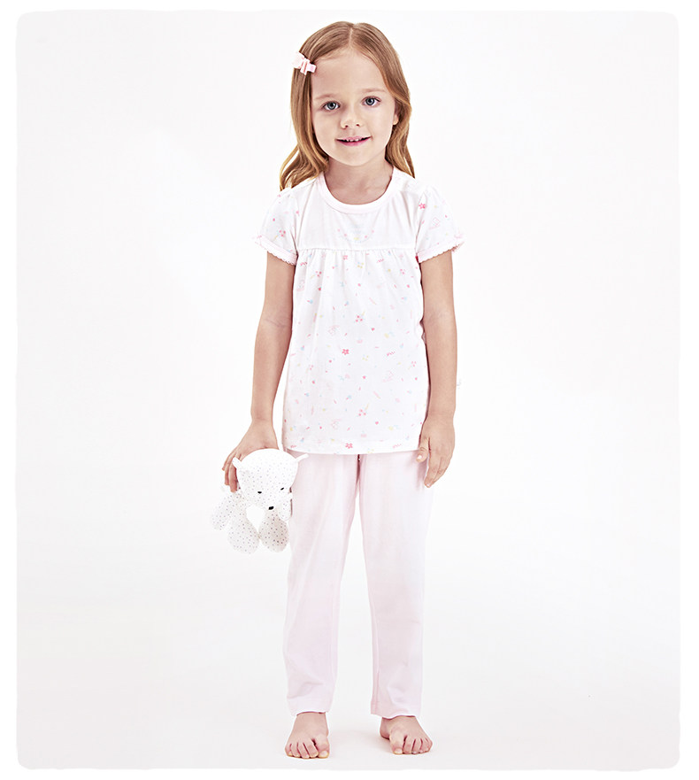 YINGS CHILDRENS HOME CLOTHES SUMMER SHORTS BABY GIRLS PAJAMAS PAJAMAS 174077 174078