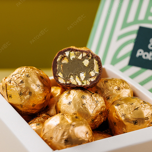 patchi碎开心果酱夹心巧克力芭驰高端进口迪拜佰七坚果仁伴手礼物