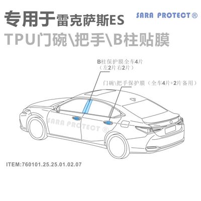 SARAPROTECT专用于雷克萨斯贴膜
