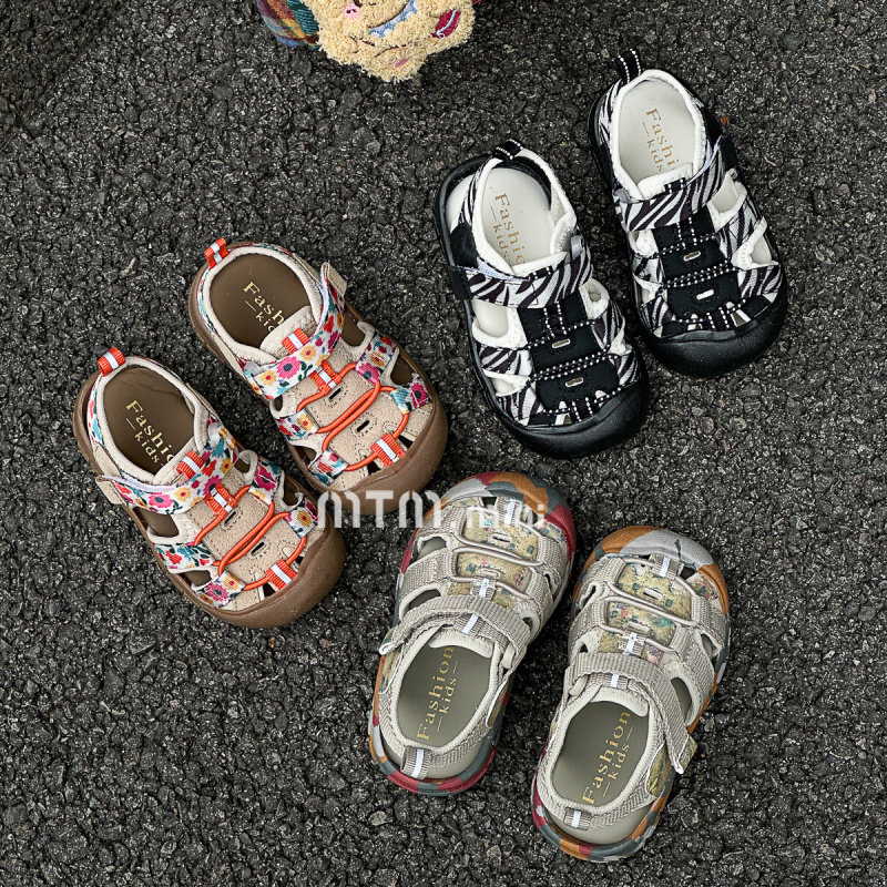 宝宝溯溪凉鞋2025夏季新儿童户外沙滩鞋男女小童1-3岁婴儿学步鞋