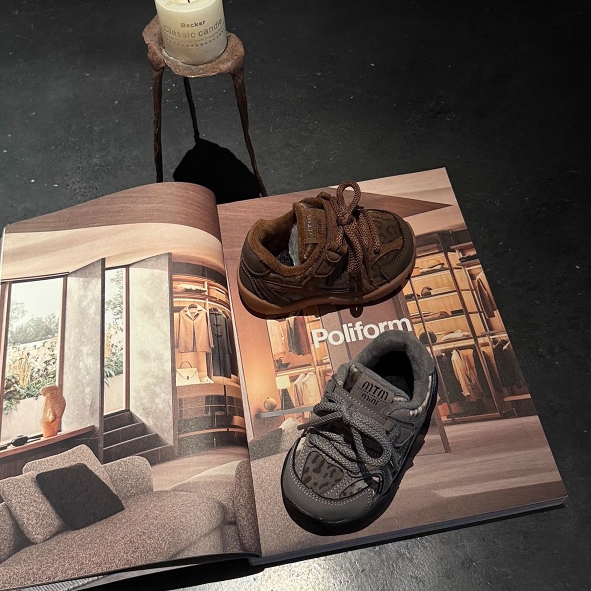 儿童豹纹运动鞋冬季男童加棉保暖二棉鞋女童休闲鞋宝宝软底学步鞋