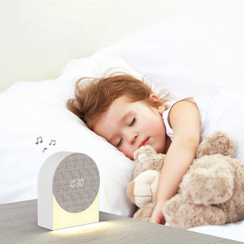 跨境新款多功能睡眠仪白噪音小夜灯蓝牙音箱带定时时钟闹钟助眠仪