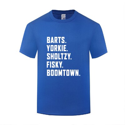 搞笑创意短袖棉T恤男宽松 Barts Yorkie Sholtzy Fisky Boomtown