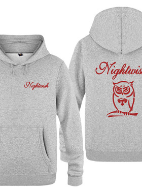 2017秋冬新款男式连帽卫衣外套 Nightwish 夜愿乐队 音乐摇滚