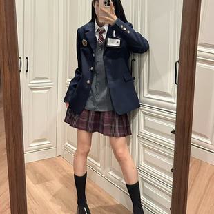 【JK西装大全套】西装/衬衫/格裙/毛衣/领带/徽章/校牌/鞋子/袜子