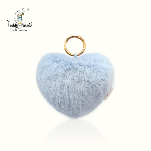 Teddytales莉娜熊可爱毛绒心爱心挂坠钥匙挂坠包包挂饰生日礼物