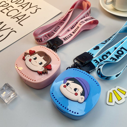 小熊猫吃不饱牙套收纳盒带挂绳