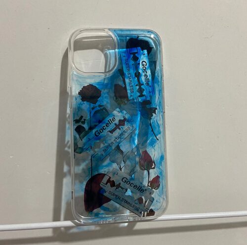 晕染海边玫瑰刀片手机壳