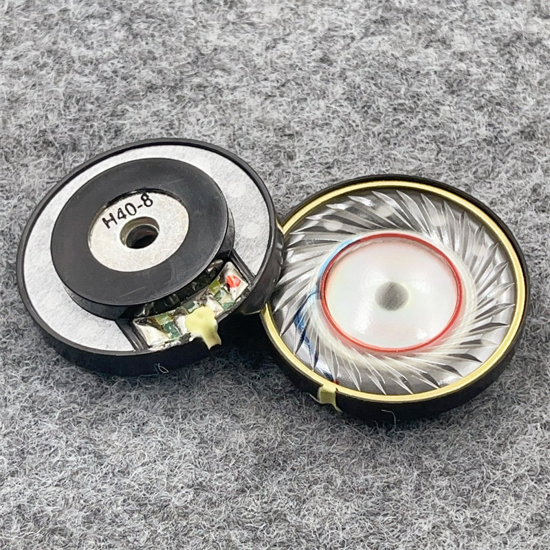 40MM高端发烧HiFi蓝牙有线耳机单元H40大钕磁大音圈维修改装升级