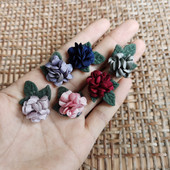 韩式 diy森系手工缝婚庆花化妆仿真花汉服绢花迷你布花 开心小花