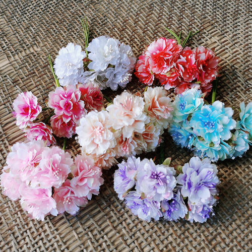 花海大世界樱花康乃馨仿真花森系