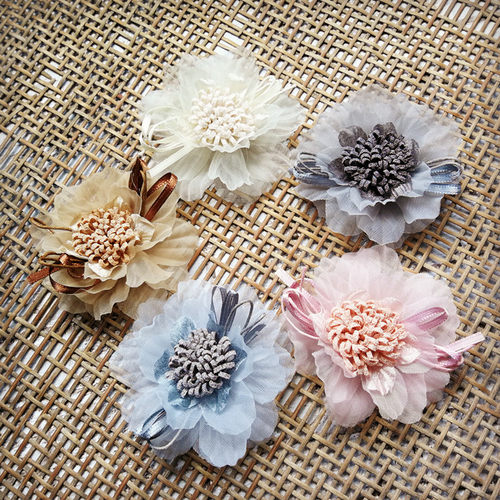 花海大世界头饰半成品仿真花婚庆