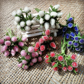 diy仿真玻璃珠草莓 手工配件新娘头饰一束森林系迷你小果霜降