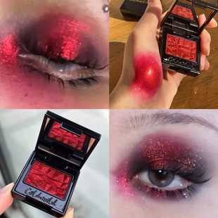 贵气丝绒红 冷野coldnwild 大燃 光学红色眼影