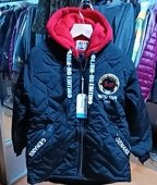 160码 特价 男孩棉衣断码 男大童学生连帽假两件棒球服夹克款