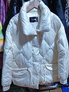 韩版小个子女生大翻领娃娃领宽松鸭绒羽绒服时尚百搭特价年底清仓