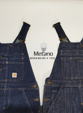 Carhartt Bib Overall主线背带裤连体工装裤帆布牛仔裤水洗