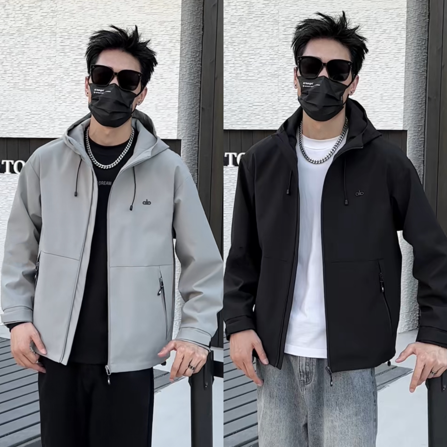 软壳冲锋衣外套男式连帽夹克户外防风防水保暖百搭休闲外套上衣潮