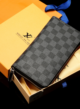 2025新款M LV包包女新款女包老花拉链钱包真皮男女通用长款手拿包