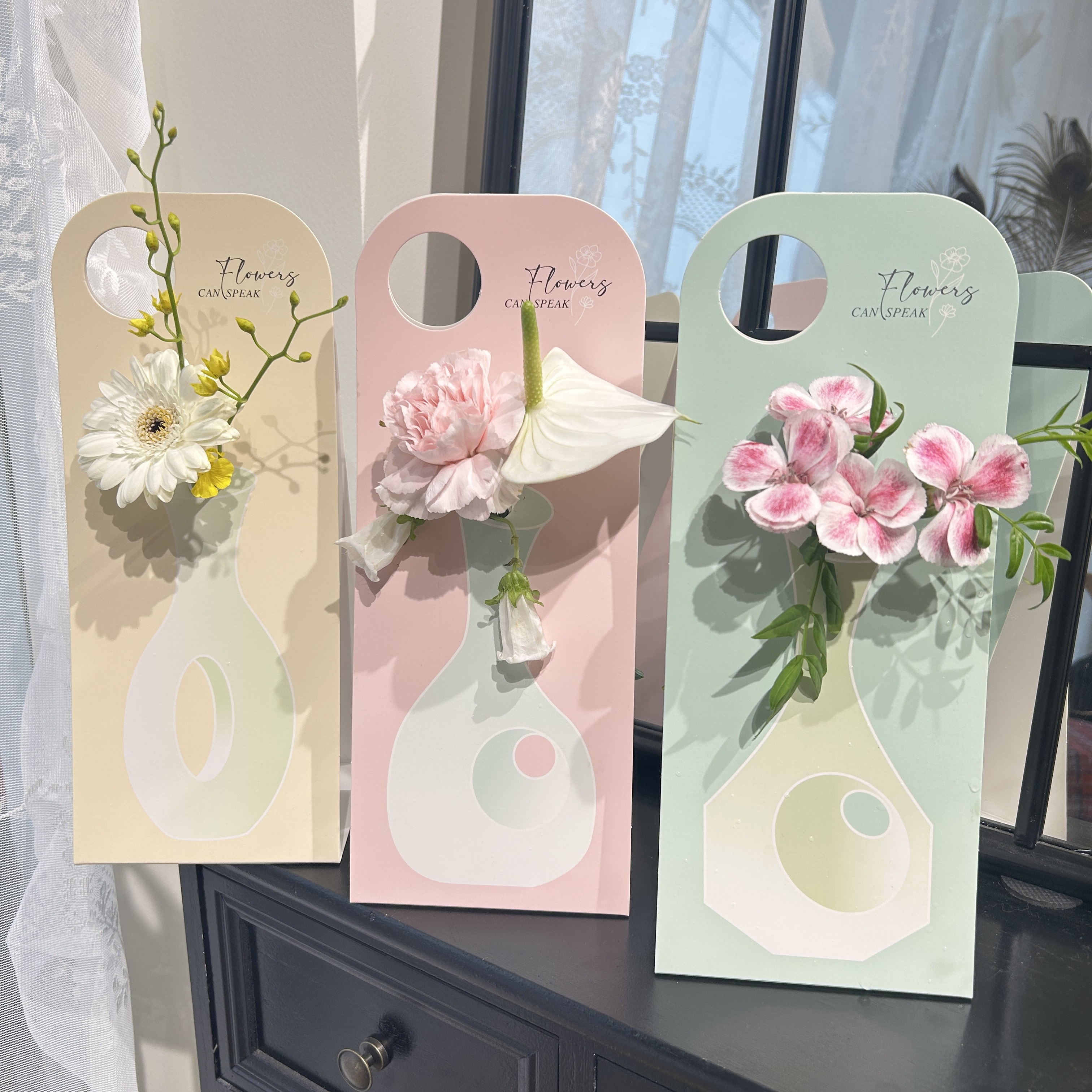 教师节单支玫瑰花束包装diy插花礼盒鲜花手提袋情人节手提花盒