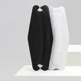 韩版 罩鱼kf94口四层成立一次性体双熔喷K人F9形4口罩独立包装