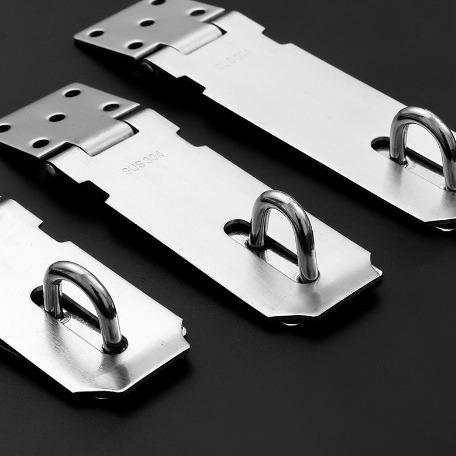 不锈钢锁扣锁卡扣柜门抽屉锁鼻子固定搭扣老式木门锁门栓明装门扣