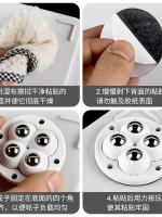 Non-perforation-free adhesive universal ball pulley, silent movable load-bearing casters, small pulleys, household hardware accessories thumbnail 6
