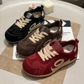 女款 2025年新款 圆头软底复古透气阿甘鞋 德训鞋 百搭舒适轻便运动鞋