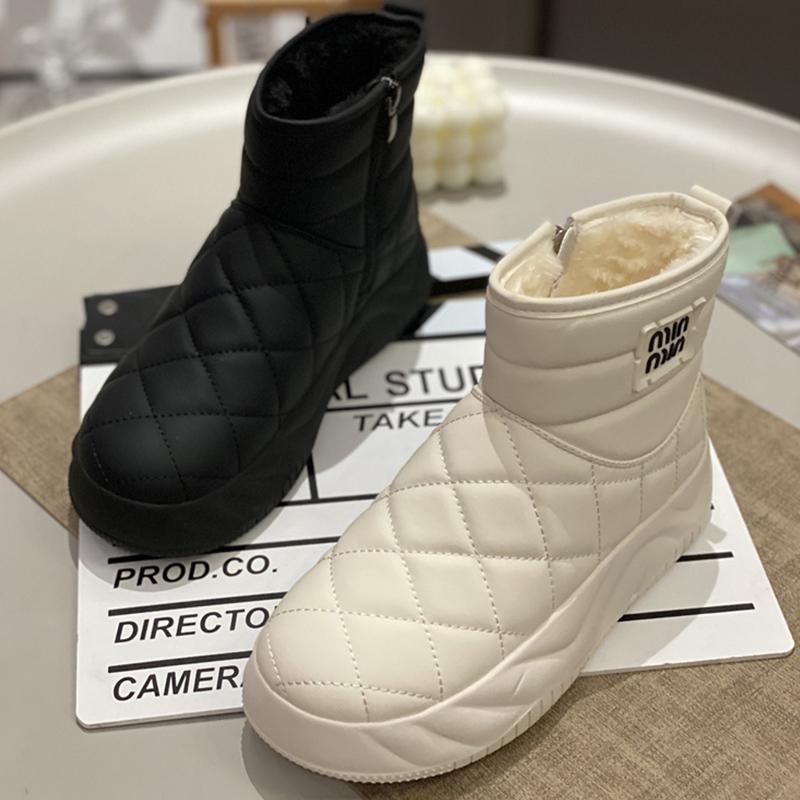 时尚女款厚底面包鞋雪地靴冬季