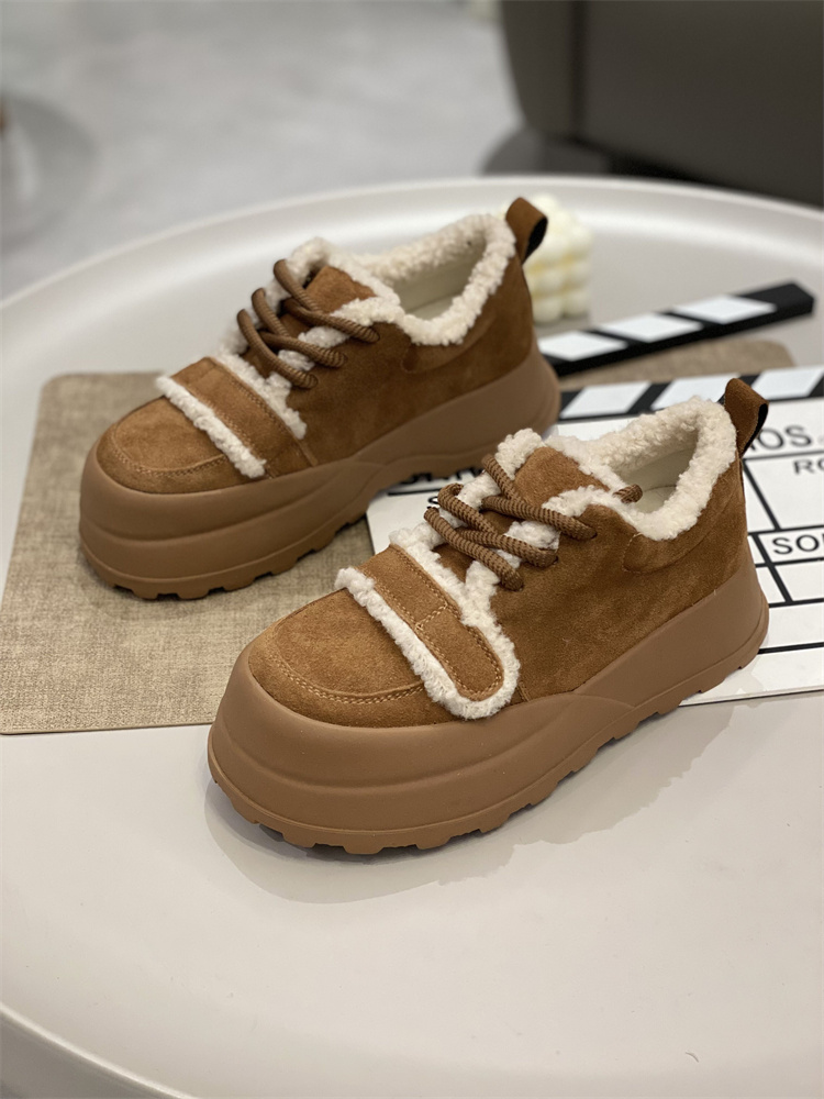雪地保暖棉鞋毛毛鞋棉鞋休闲时尚