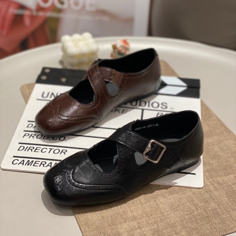 复古风玛丽珍鞋女2026方头一字扣扣带金属扣平底软底百搭休闲单鞋,女鞋,时尚休闲鞋,淘宝优惠券,粉丝福利购,淘宝优惠卷
