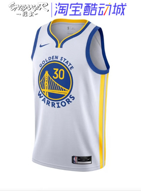 酷动城Nike NBA 库里 勇士队 SW球迷版/20-21 30号球衣CW3591-107
