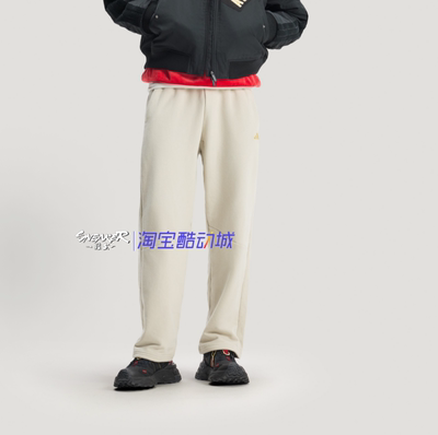 阿迪达斯马年新年款直筒裤男女
