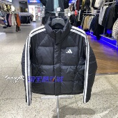 阿迪达斯2025冬季 保暖外套运动休闲舒适拉链羽绒服KC2487 男款