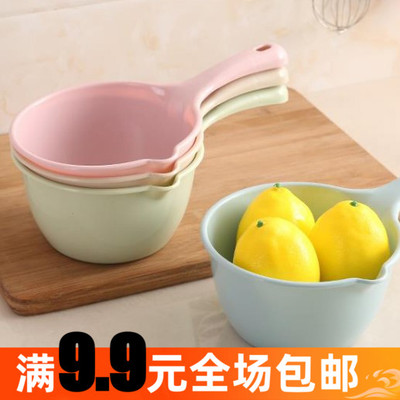 儿童长柄水瓢厨房多用途创意水勺塑料加厚宝宝洗澡勺子水舀子