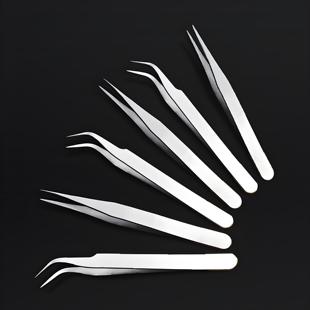 手工diy镊子手机维修不锈钢直头弯头镊子睫毛燕窝挑毛手帐小夹子