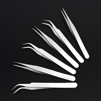 手工diy镊子手机维修不锈钢直头弯头镊子睫毛燕窝挑毛手帐小夹子