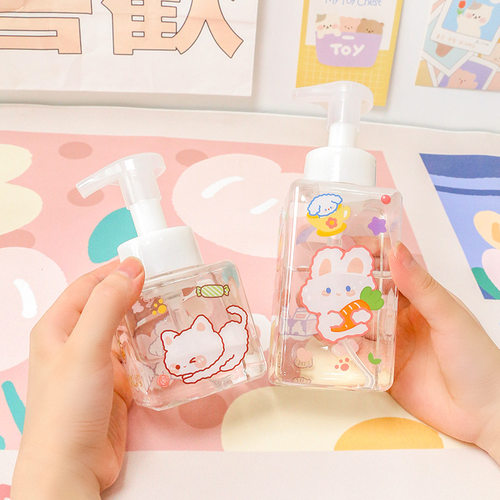 可爱起泡瓶按压式洗面奶专用高级慕斯泡沫洗发水洗手液打泡