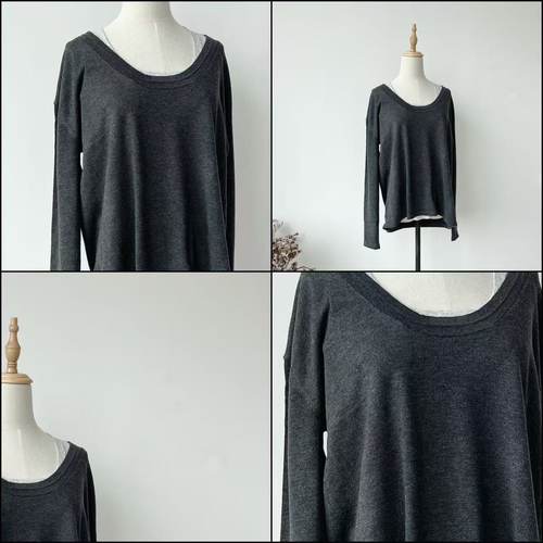 ALU私服春夏ootd英國進口ji細羊毛顯瘦歐美紙片人上衣可單獨造型