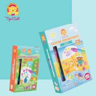 澳洲TigerTribe儿童闪亮丝绸感蜡笔双头糖果记号笔绘画工具