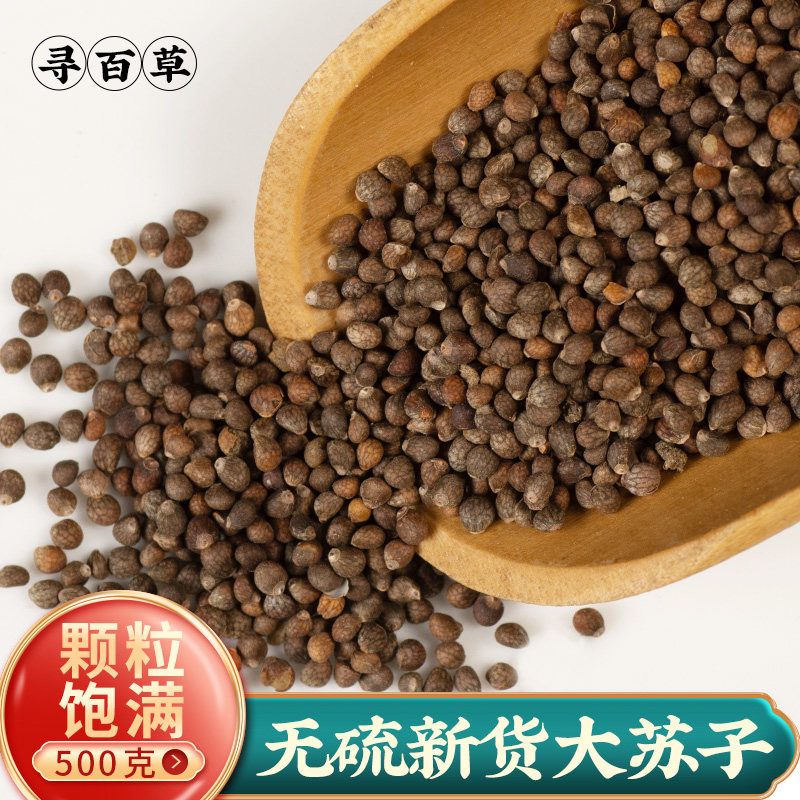 寻百草中药材大苏子四川大粒紫苏籽农家大紫苏子500g新货苏子中药