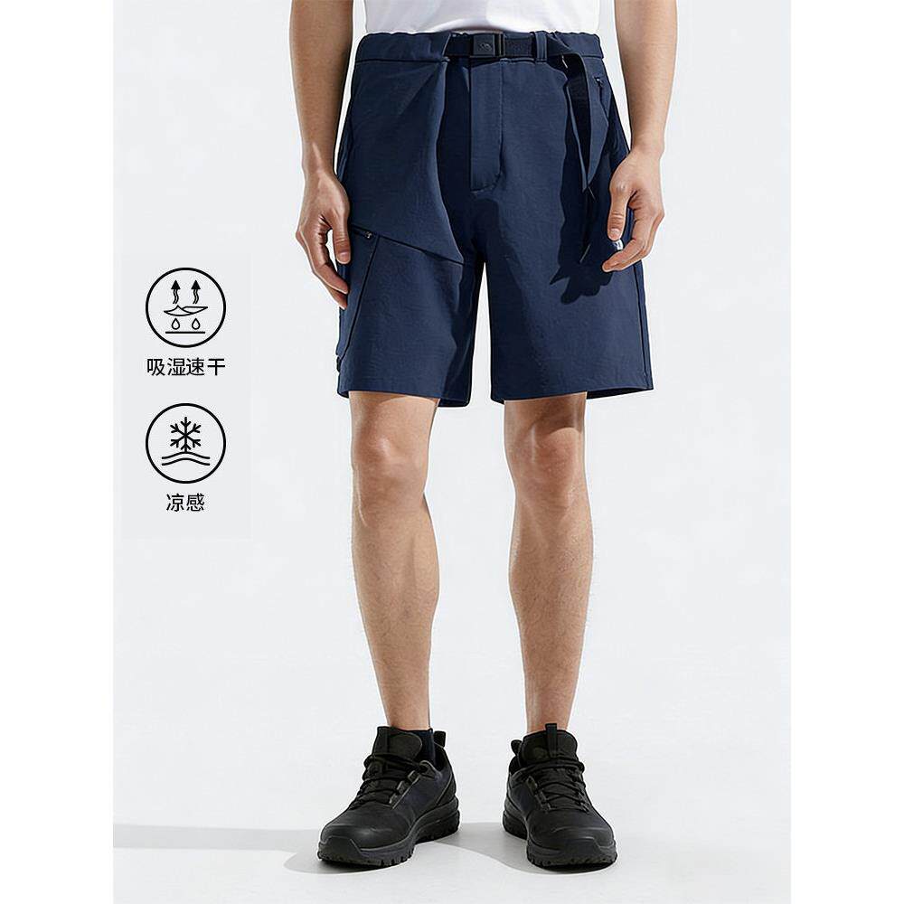 TheNorthFace北面男速干裤凉感短裤户外徒步透气休闲五分裤87W4