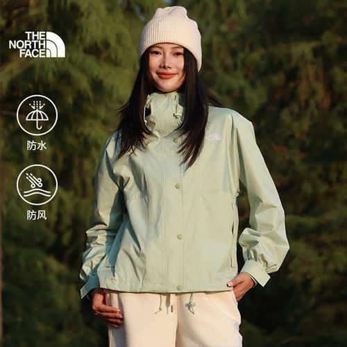 北面女款防水硬壳登山徒步冲锋衣