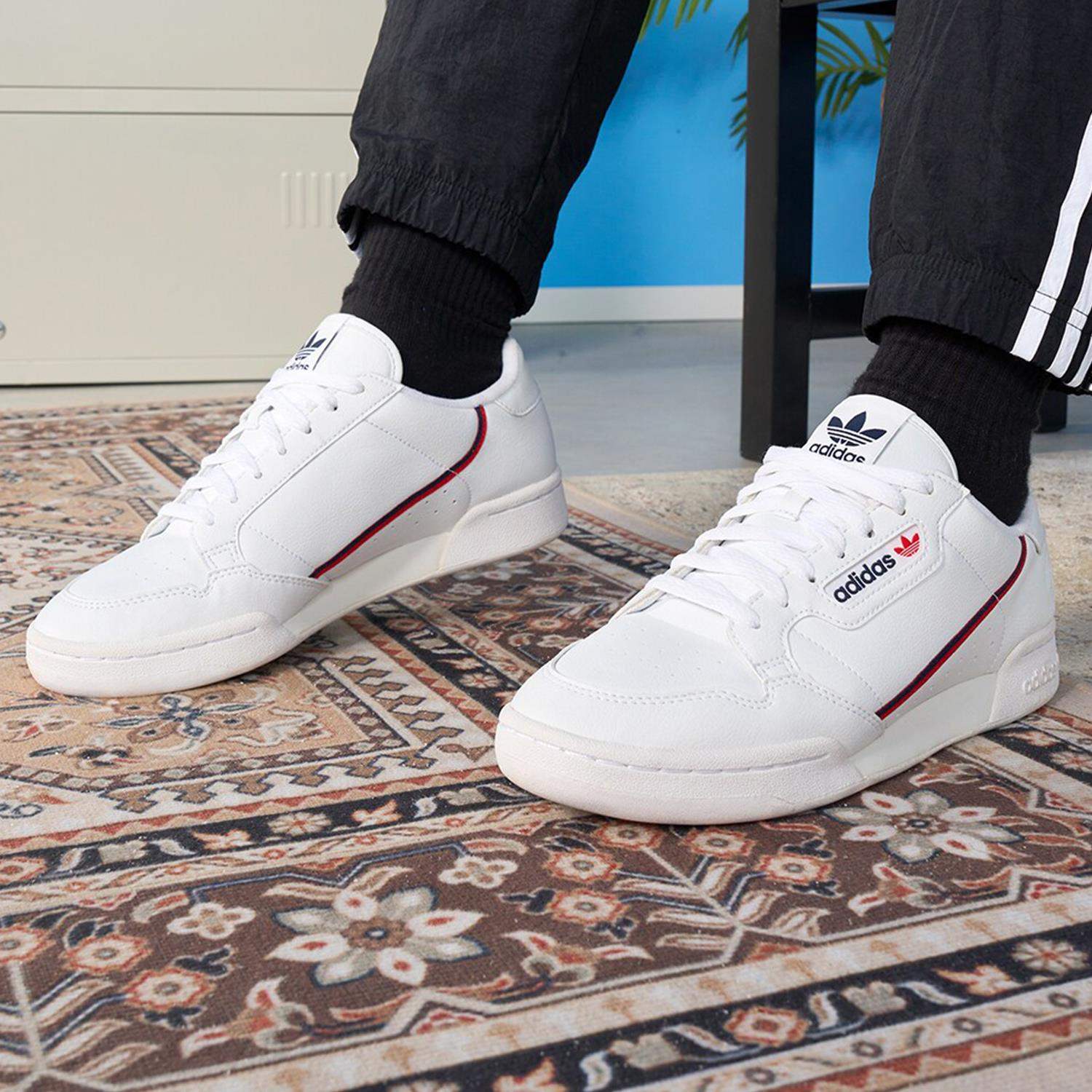 adidas阿迪达斯板鞋男女三叶草新continental 80耐磨运动鞋fw2336