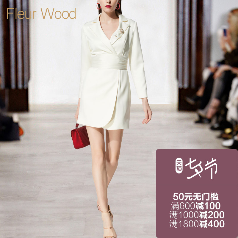 FLEUR WOOD2018пîÅ®×°´º×°ÇﶬװŷÃÀʱÉÐÐÞÉí³¤ÐäÄê»áÁ¬ÒÂȹ×Ó
