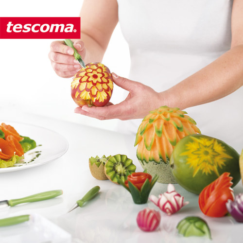 捷克tescoma厨房烹饪7件套雕花刀