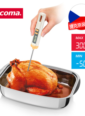 捷克tescoma 家用食品烤箱温度计 测水温奶温液体电子测温探针